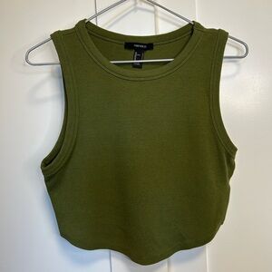 Forever 21 Olive Green Women's Crop Top